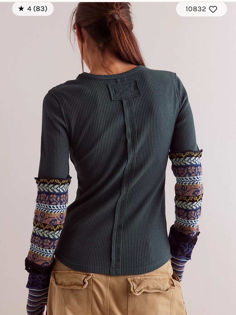 Free People-We the Free- All in Cuff Sweater - Picture 7 of 9
